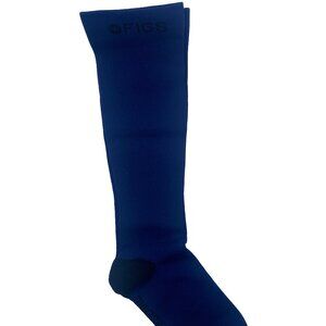 1 Pair FIGS Compression Blue Plain Socks Size Medium